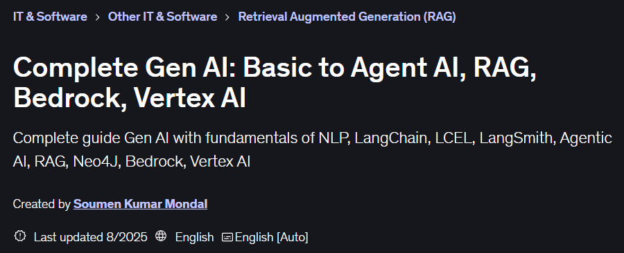 Bilder · Vollständige Gen AIBasis für Agent AI, RAG, Bedrock und Vertex AI 2024-11