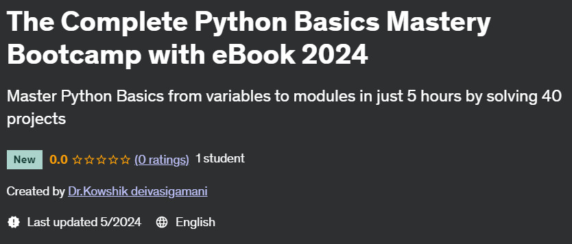 Pictures · The Complete Python Basics Mastery Bootcamp with eBook 2024 2024-5