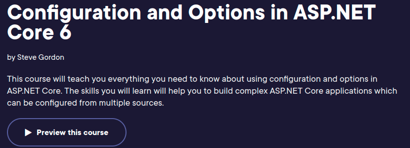 Pictures · Pluralsight — Configuration and Options in ASP.NET Core 6 2023-2