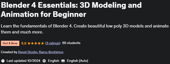 Pictures · Blender 4 Essentials: 3D Modeling and Animation for Beginner 2024-10