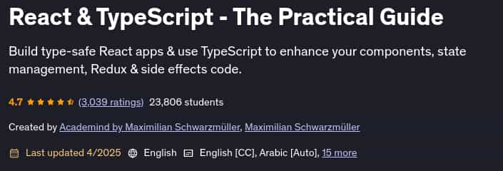 Pictures · Udemy — React & TypeScript – The Practical Guide 2025-4