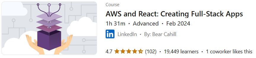 Pictures · LinkedIn — AWS and React: Creating Full-Stack Apps 2024-2