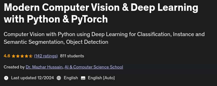 Pictures · Udemy — Modern Computer Vision & Deep Learning with Python & PyTorch 2024-12