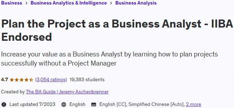 Pictures · Udemy — Plan the Project as a Business Analyst – IIBA Endorsed 2021-3
