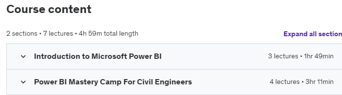 कोर्स के विषय · माइक्रोसॉफ्ट Power BI निर्माण प्रबंधन के लिए 2024-2