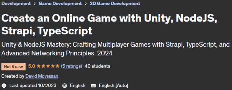 Pictures · Udemy — Create an Online Game with Unity, NodeJS, Strapi, TypeScript 2023-10