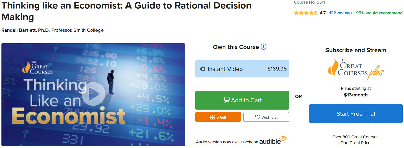 Pictures · The Great Courses — Thinking like an Economist: A Guide to Rational Decision Making 2019-9