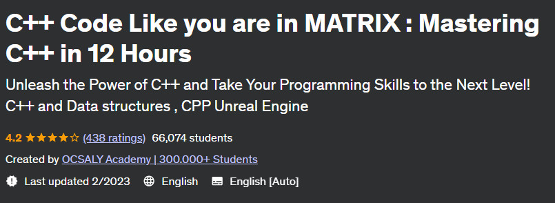 Pictures · Udemy — C++ Code Like you are in MATRIX : Mastering C++ in 12 Hours 2023-2
