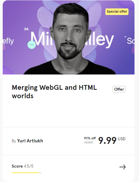 Bilder · Awwwards – Merging WebGL und HTML Welten 2021-3