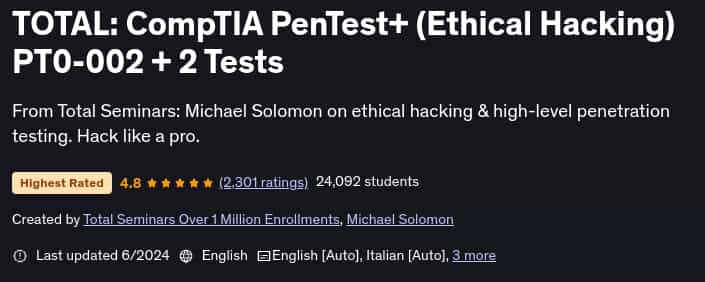 Pictures · Udemy — TOTAL: CompTIA PenTest+ (Ethical Hacking) PT0-002 + 2 Tests 2024-6