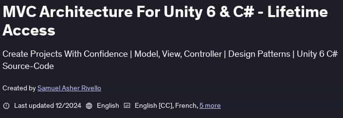 Pictures · Udemy — MVC Architecture For Unity 6 & C# – Lifetime Access 2024-12