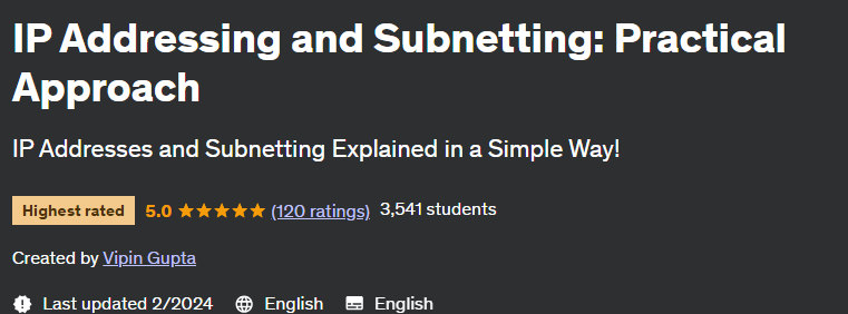 Pictures · Udemy — IP Addressing and Subnetting: Practical Approach 2024-2