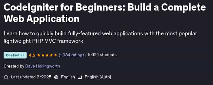 Pictures · Udemy — CodeIgniter for Beginners: Build a Complete Web Application 2025-2