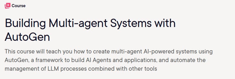 Pictures · Building Multi-agent Systems with AutoGen 2025-8
