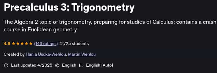 Pictures · Udemy — Precalculus 3: Trigonometry 2025-4