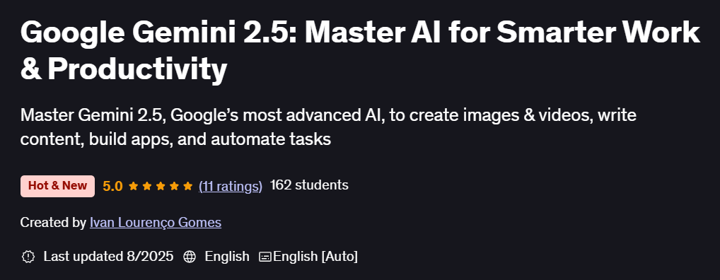 Pictures · Google Gemini 2.5: Master AI for Smarter Work & Productivity 2025-8