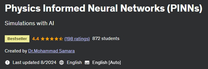 Pictures · Udemy — Physics Informed Neural Networks (PINNs) 2024-3