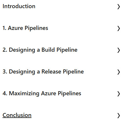 Course topics · LinkedIn — Developing CI/CD Solutions with Azure DevOps 2023-4
