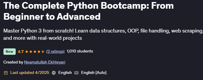 이미지 · 완전한 Python Bootcamp : 초보자에서 고급으로 2025-3
