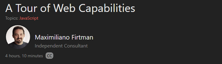 Pictures · Frontend Masters — A Tour of Web Capabilities 2023-7