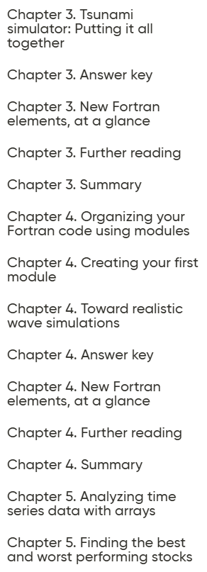Sujets du cours · Oreilly – Modern Fortran, édition vidéo 2020-10