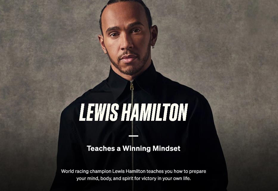 Pictures · MasterClass — Lewis Hamilton Teaches a Winning Mindset 2021-12