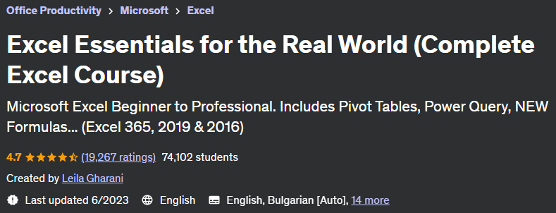 Pictures · Udemy — Excel Essentials for the Real World (Complete Excel Course) 2023-6