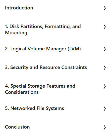 Course topics · LinkedIn — Linux: Storage Systems 2024-12