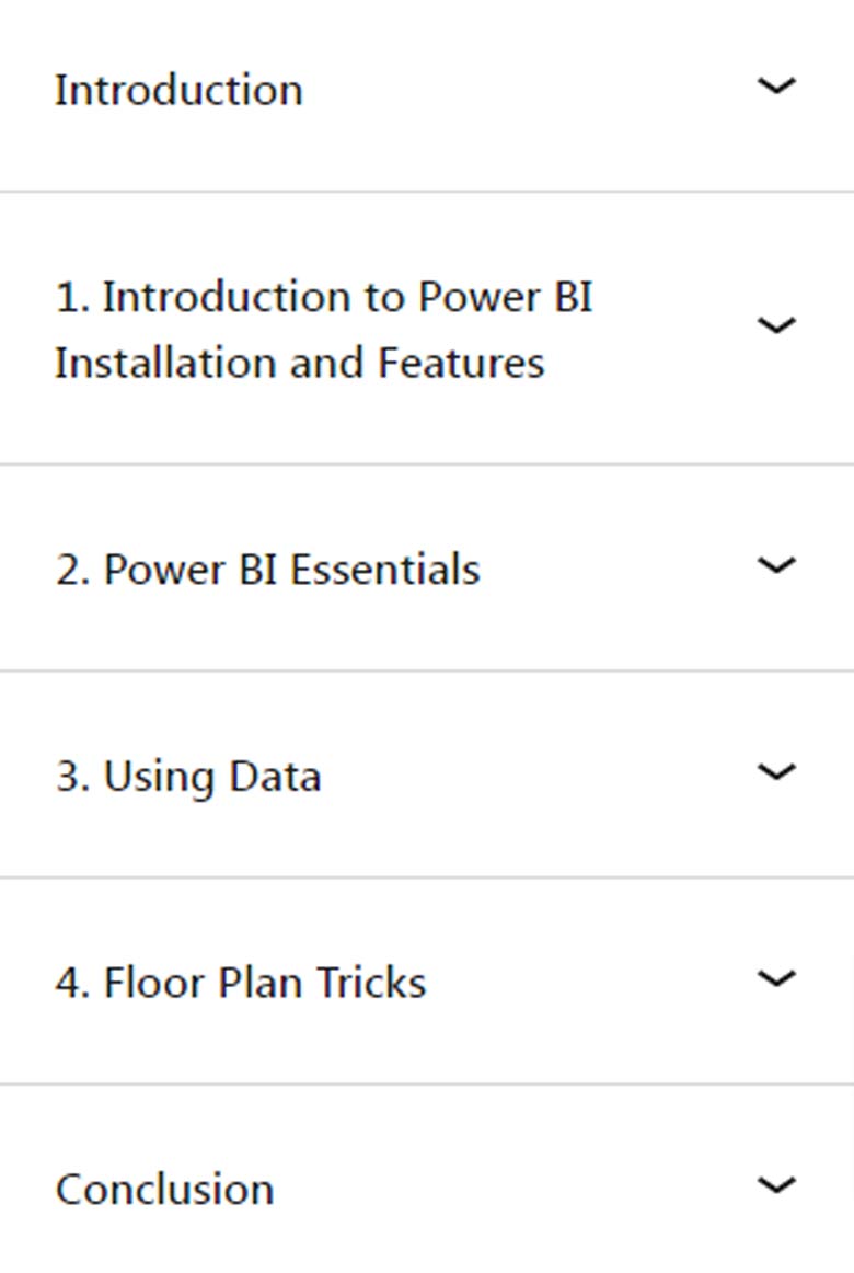 Course topics · Power BI and BIM: Analysis and Visualization 2021-11