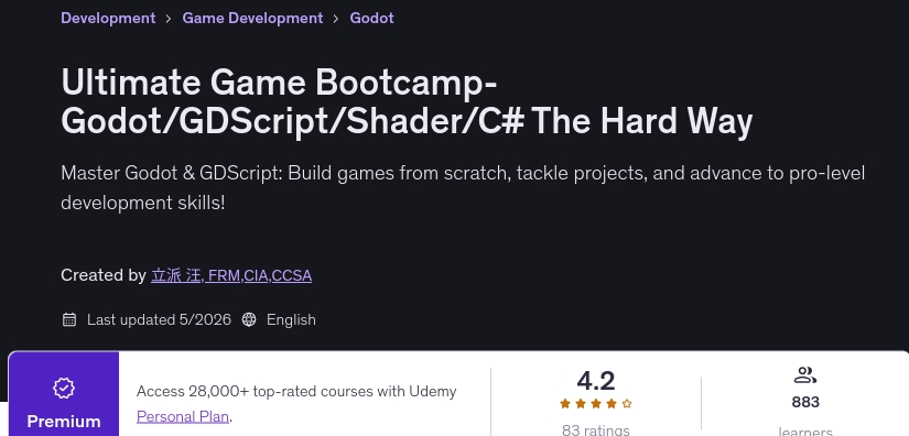 चित्र · अंतिम गेम Bootcamp-Godot/GDScript/Shader/C# कठिन रास्ता 2026-5
