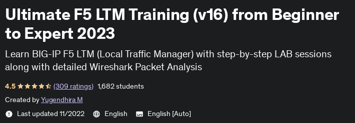 Pictures · Udemy — Ultimate F5 LTM Training (v16) from Beginner to Expert 2023 2022-11