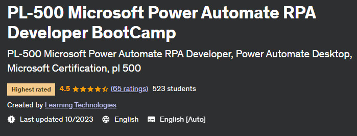 Pictures · PL-500 Microsoft Power Automate RPA Developer BootCamp 2023-10