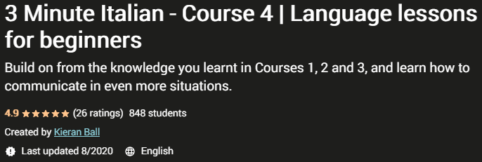 Pictures · Udemy — 3 Minute Italian – Course 1-8 | Language lessons for beginners 2023-3