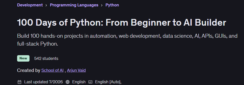 Bilder · 100 Tage von PythonVon Beginner bis AI Builder 2026-7