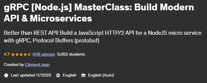 Pictures · Udemy — gRPC [Nodejs] MasterClass: Build Modern API & Microservices 2020-5