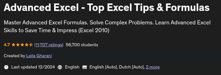 Pictures · Advanced Excel – Top Excel Tips & Formulas 2024-12