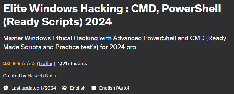 Pictures · Udemy — Elite Windows Hacking : CMD, PowerShell (Ready Scripts) 2024 2024-1