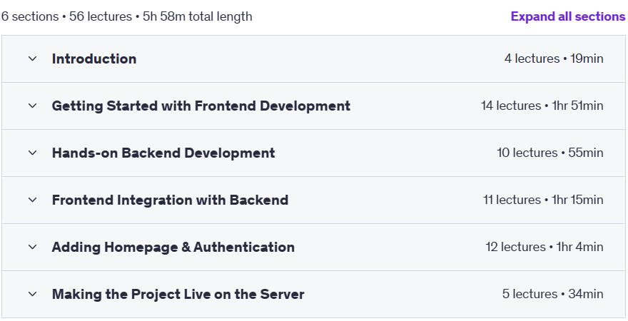 Course topics · Udemy — Build your own SaaS: Complete Resume Builder Web App | 2025 2025-2