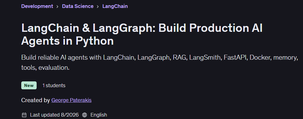 Pictures · LangChain & LangGraph: Build Production AI Agents in Python 2026-8