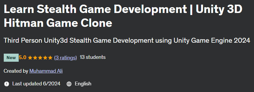 Pictures · Udemy — Learn Stealth Game Development | Unity 3D Hitman Game Clone 2024-6