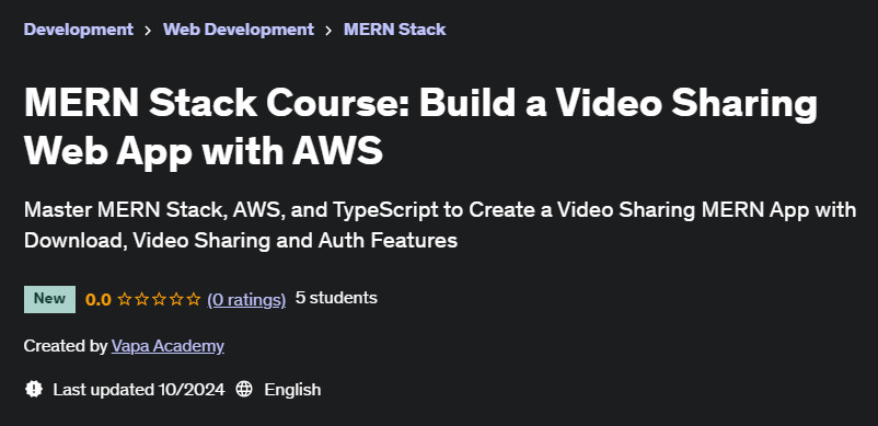Pictures · MERN Stack Course: Build a Video Sharing Web App with AWS 2024-10