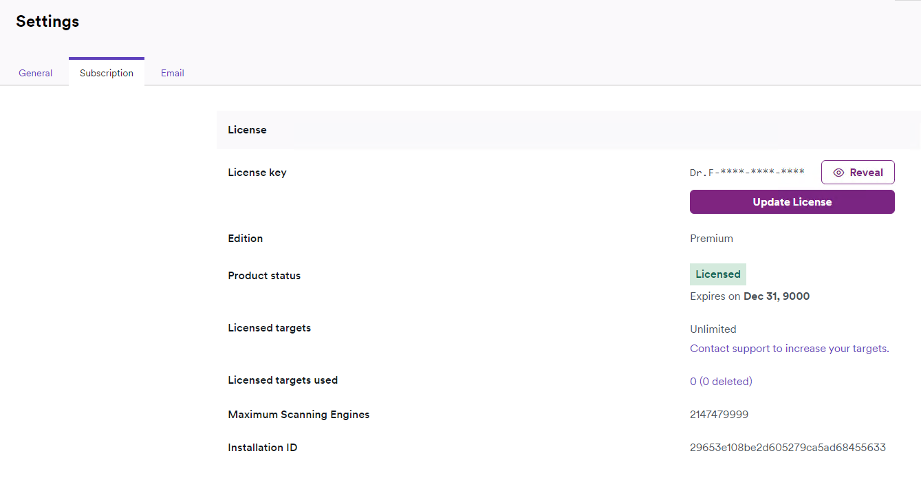 Imágenes · Acunetix Web Vulnerability Scanner 24.8.2