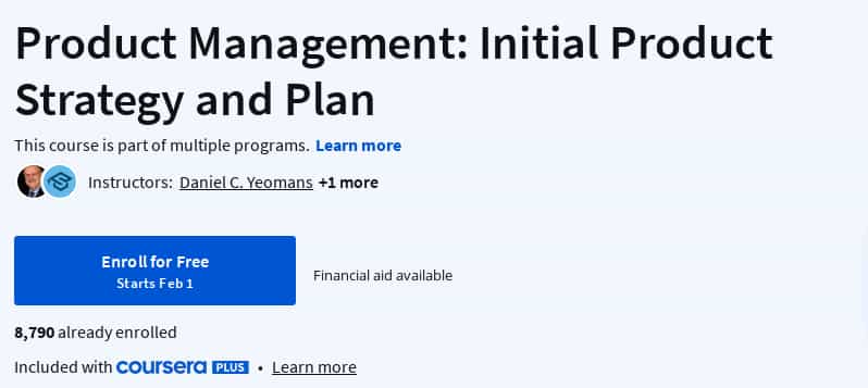 Pictures · Coursera — Product Management: Initial Product Strategy and Plan 2025-2
