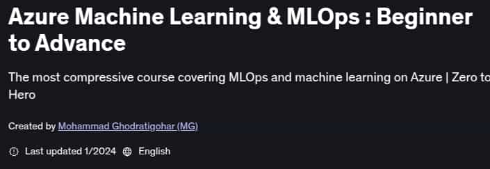 Pictures · Udemy — Azure Machine Learning & MLOps : Beginner to Advance 2024-1