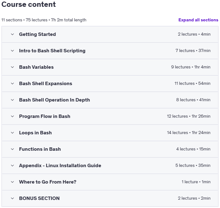 Temas del curso · Maestro Bash: La Guía Completa de Escritura de Bash 2025-3