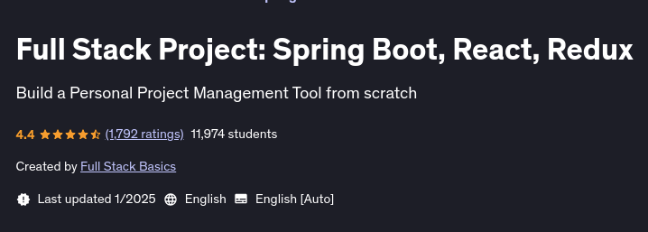 Pictures · Full Stack Project: Spring Boot, React, Redux 2025-1