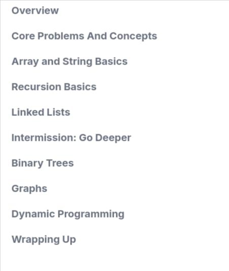 Course topics · Jointaro — Crash Course: Beginner Data Structures And Algorithms Concepts 2025-5