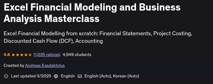 Pictures · Udemy — Excel Financial Modeling and Business Analysis Masterclass 2025-3