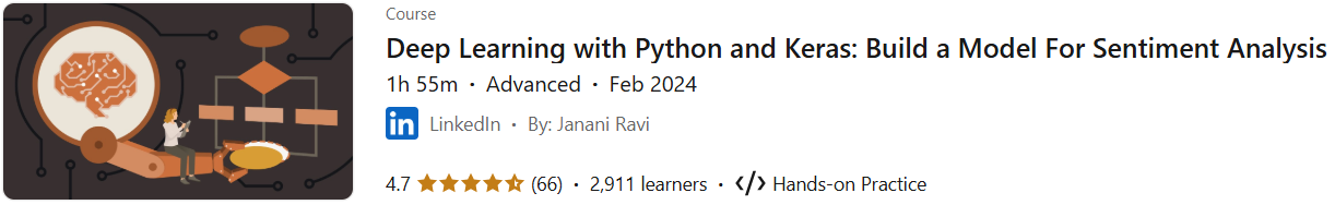 Pictures · LinkedIn — Deep Learning with Python and Keras: Build a Model For Sentiment Analysis 2024-2