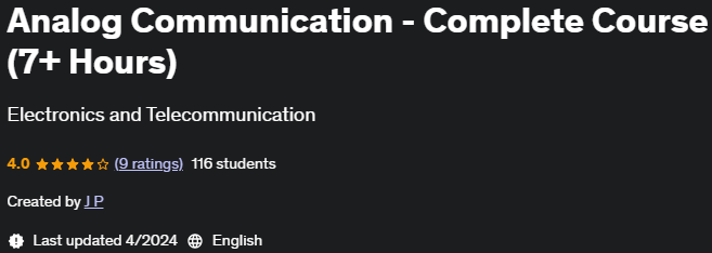 Pictures · Udemy — Analog Communication – Complete Course (7+ Hours) 2020-10